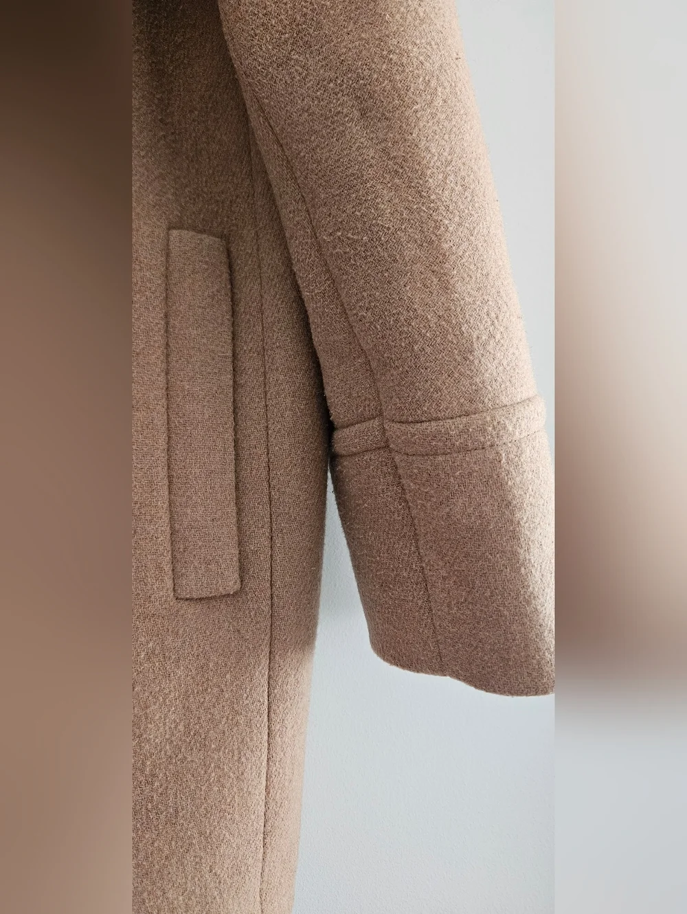 J. Crew Factory City Coat Heathered Acorn Size 16 - Picture 6 of 8